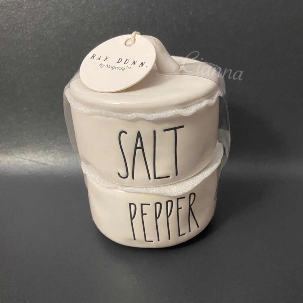 Rae Dunn Salt and Pepper Stacker